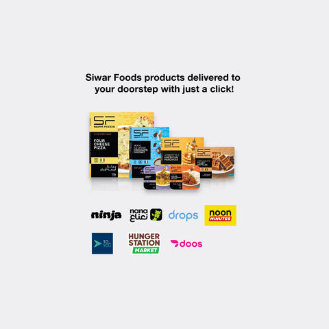 A variety of Siwar Foods Ready to Eat meals conveniently delivered in Saudi Arabia.