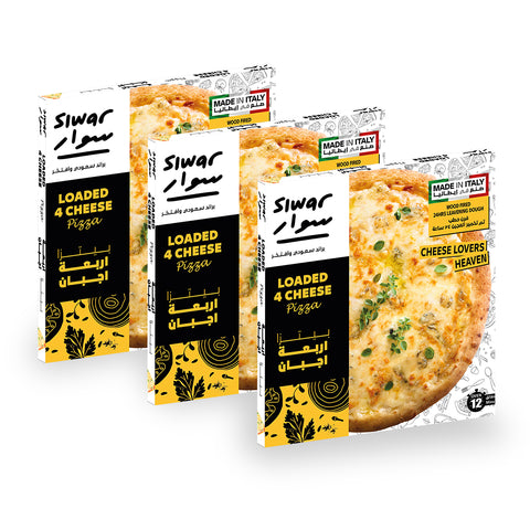 Bundle of 3 Loaded 4 Cheese Pizza